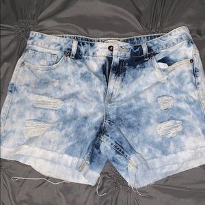 Blue jean shorts